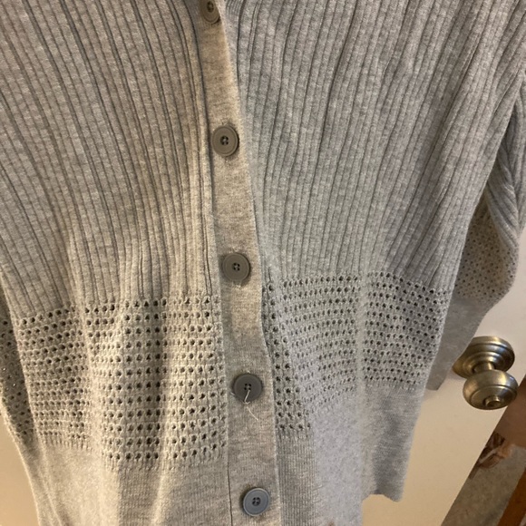 Lane Bryant light gray cardigan - Picture 5 of 6
